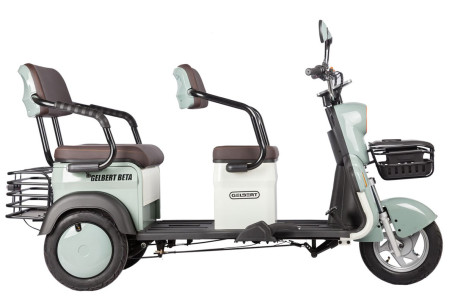 Трицикл электрический Rutrike Gelbert Beta (48/60V, 800W, серо-белый)