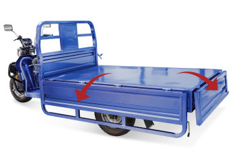 Трицикл электрический Rutrike Эксперт ПРО 2000 (темно-синий)