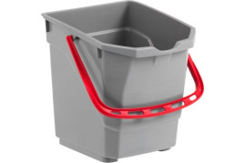 Ведро TTS для тележки NICKITA (15л, красная руч, серый)