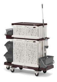 Тележка TTS MagicArt 252-P Safety Plus (закрытая, ящики, ведра, рисунок ANTHEA)