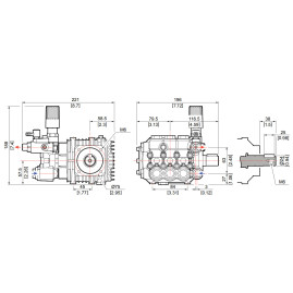 Насос высокого давления Comet LW-K 3525 S для К500 (1450 об/мин, с регулятором, с датчиками TS)