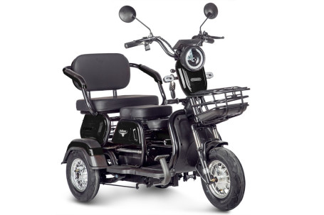 Трицикл электрический Rutrike Gelbert Caf (48/60V, 600W, черный)