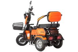 Трицикл электрический Rutrike Gelbert Caf (48/60V, 600W, оранжевый)
