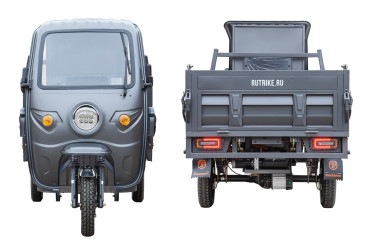 Трицикл электрический Rutrike D5 КАБИНА гидравлика (темно-синий матовый)