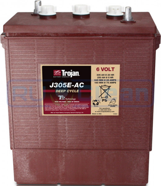 Тяговый аккумулятор Trojan J305E-AC (6В, 250Ач, Acid)