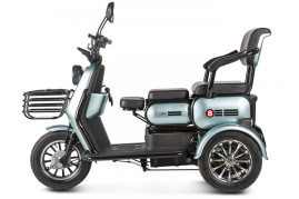 Трицикл электрический Rutrike Патрон (голубой)