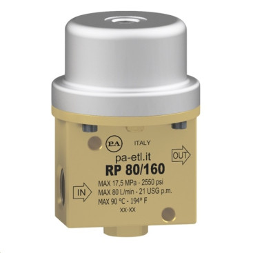 Клапан пневматический PA RP80/160 (160бар, 80л/мин, 1/2"г-1/2"г)