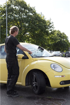 Скребок для стекла Vikan (710см, черный, ручка)