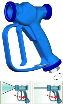 Пистолет пищевой PA RB35 (1/2&quot;г.вращ-рег.форс, 12бар, 50л/мин, 50гр.С)