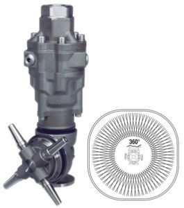 Насадка для мойки емкостей PA А80 R2 (160бар, 70л/мин, гидропривод)