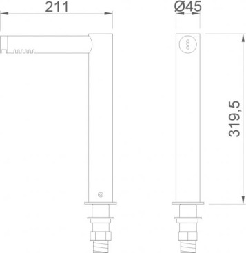 Сушилка для рук Nofer AIRTAP (в виде крана)