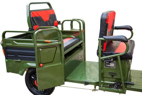 Трицикл электрический Rutrike Вояж-П 1200 60V800W (зеленый, трансформер)