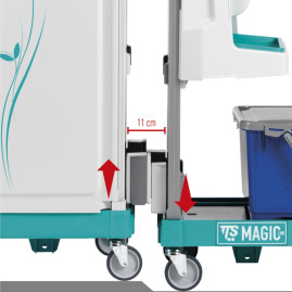 Тележка TTS Magic+R720E (2 соединенные тележки)