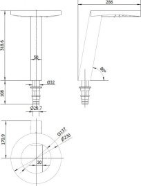 Сушилка для рук Nofer CONCEPT3 (смеситель, дозатор мыла, черный)