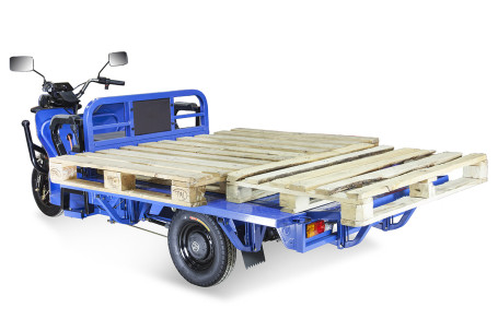 Трицикл электрический Rutrike Габарит 1700 60V1200W (синий матовый)