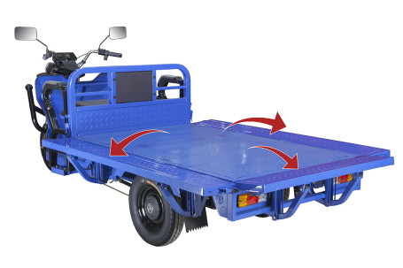 Трицикл электрический Rutrike Габарит 1700 60V1200W (синий матовый)