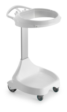 Держатель мешка TTS Smile W-0 (колеса, без крышки, белый)