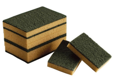 Губка TTS INTENSIVE-T. (14х9.5х3.5см, абразив, 10 шт в уп)