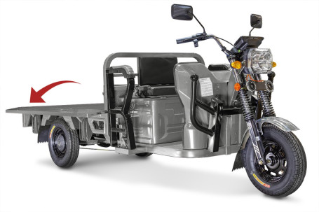 Трицикл электрический Rutrike Габарит 1700 60V1200W (серый)
