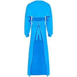 Фартук с рукавами Reiko aproLin eco (синий, Дл-155см, 150мкр.)