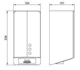 Сушилка для рук Nofer FUGAEVO (автомат, белый)