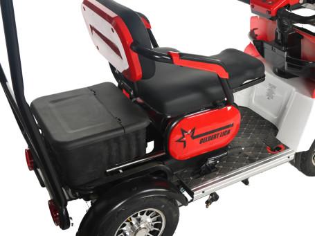 Трицикл электрический Rutrike Gelbert Lich(48/60V, 600W, красный)