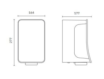 Сушилка для рук Nofer FUSION (автомат, нерж.)