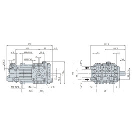 Насос высокого давления Annovi Reverberi RK 21.20 N DX