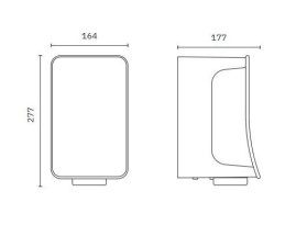 Сушилка для рук Nofer FUSION (автомат, серебро)