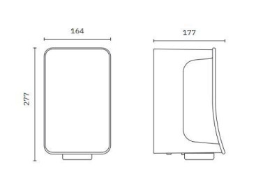 Сушилка для рук Nofer FUSION (автомат, серебро)
