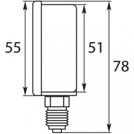 Манометр (250бар, 1/4&quot;внеш, вход сбоку, D50мм, нерж) R+M