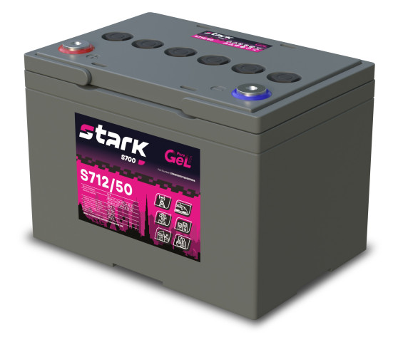 Тяговый аккумулятор Stark S712/50 (12В, 46Ач, GEL)