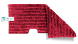 Моп двусторонний TTS (46х19.5см, микрофибра, красный)