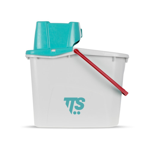 Ведро TTS NI JUNIOR (14л, отжим зеленый, ручка красный)