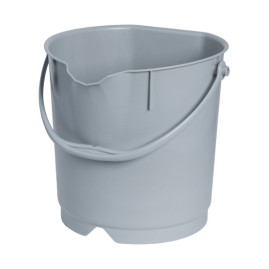 Ведро FBK (9 л, полипропилен, серый)