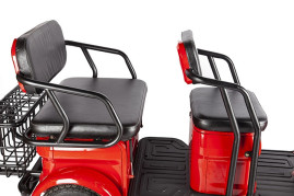 Трицикл электрический Rutrike Экипаж (красный)
