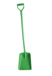 Лопата литая FBK (полипропилен, 270х340х1330 мм, зеленый)