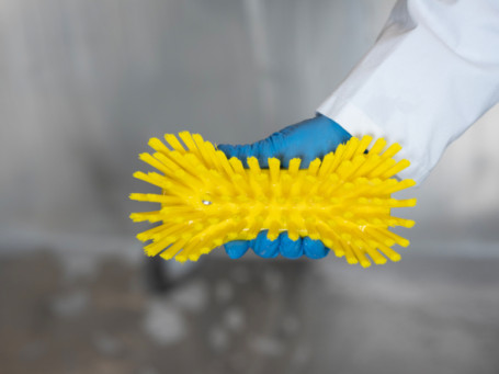 Щетка ручная XL Vikan (230мм, супер жесткий, желтый)