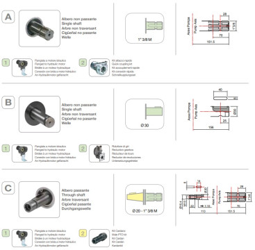 Мембранный насос Comet BP75 (20 бар, 67 л/мин, полый вал 20 мм-ВОМ 1&quot;3/8)