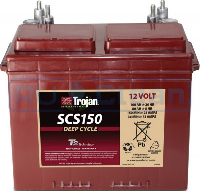 Тяговый аккумулятор Trojan SCS150 (12В, 80Ач, Acid)