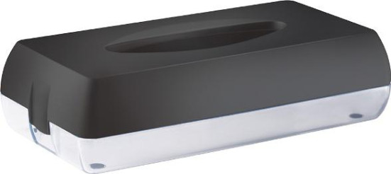 Диспенсер для салфеток Nofer 04027.BK (пласт, черный)