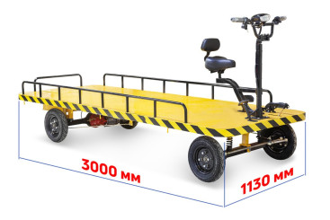 Тележка электрическая RuTrike СКЛАД 3000 (платформа)