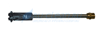 Распылительный ствол с регулируемым наконечником (30мм, М22х1,5ш/форсунка, 280бар, нерж, сопло 035) РА