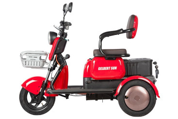 Трицикл электрический Rutrike Gelbert Sun (48/60V, 650W, красный)