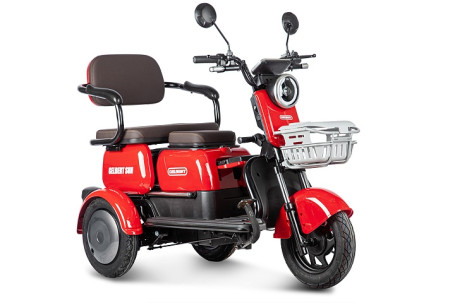 Трицикл электрический Rutrike Gelbert Sun (48/60V, 650W, красный)