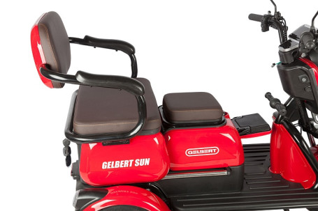 Трицикл электрический Rutrike Gelbert Sun (48/60V, 650W, фиолетово-белый)