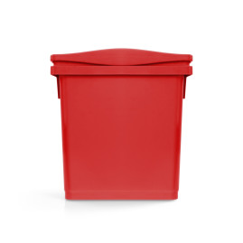 Ведро TTS (4л, прямоугольн, полипропилен, красный)