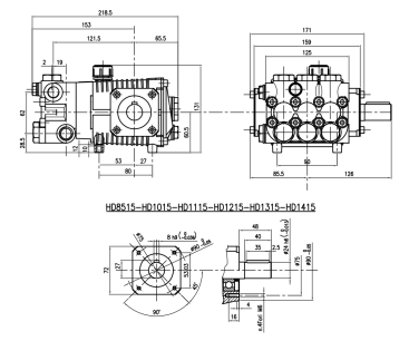 Насос высокого давления HAWK HD 1115R