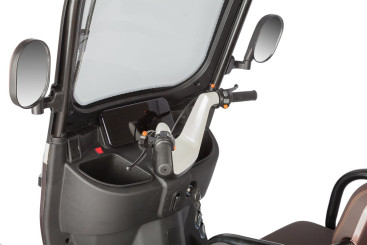 Трицикл электрический Rutrike Gelbert Sarin (48/60V, 1000W, серо-белый)