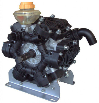 Насос мембранный Bertolini POLY 2400 VD (15бар, 388л/мин, ВОМ 1&quot;3/8, 2х-сторонний)